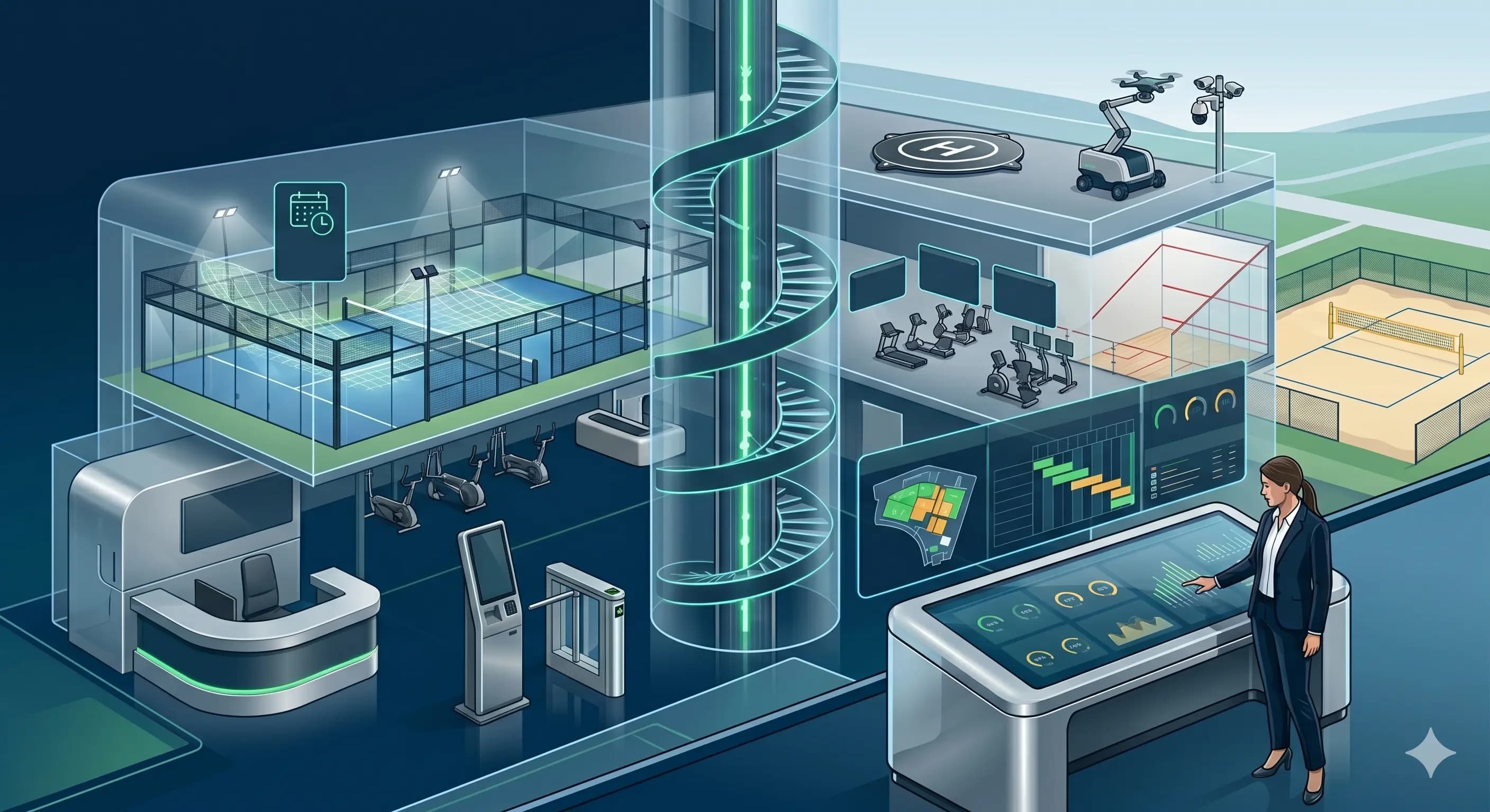 Automazione per centro sportivo