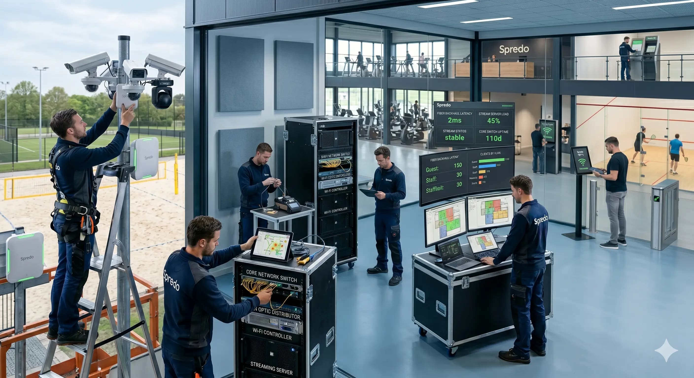 Sicurezza e videosorveglianza per centro sportivo